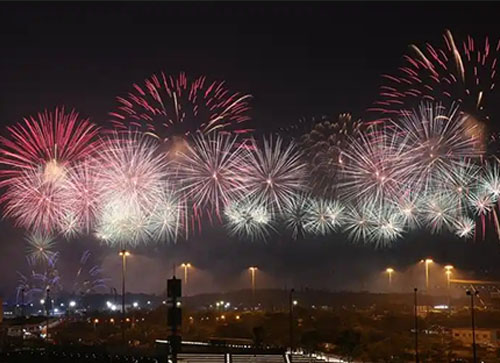 乾安县焰火晚会